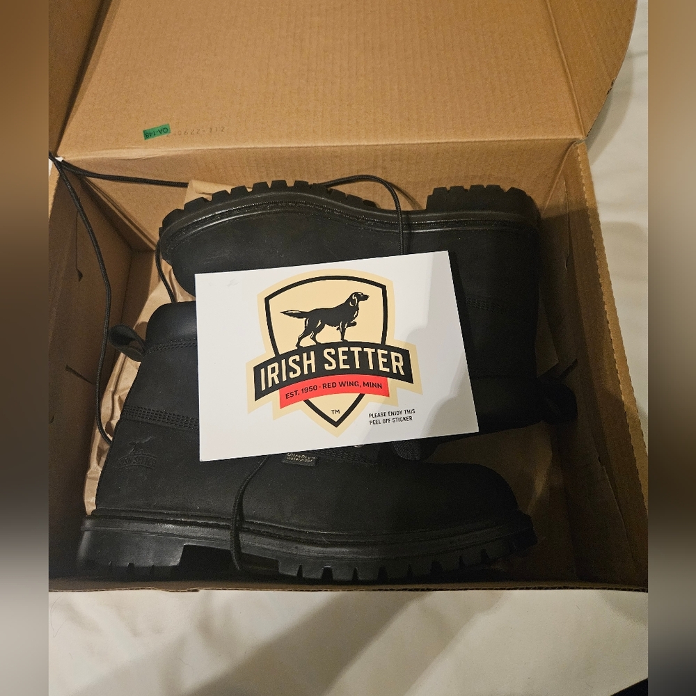 Irish Setter Black Leather Boots - Picture 5 of 6